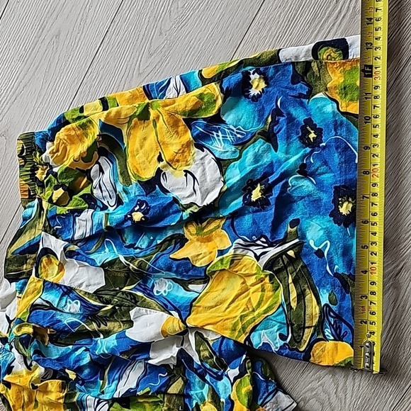 Cleo Hawaiian Tropical Mom Shorts, Med - Picture 6 of 9